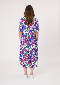 Madonna Dress - Floral Print - LEMON TREE Dress NZ LUMA