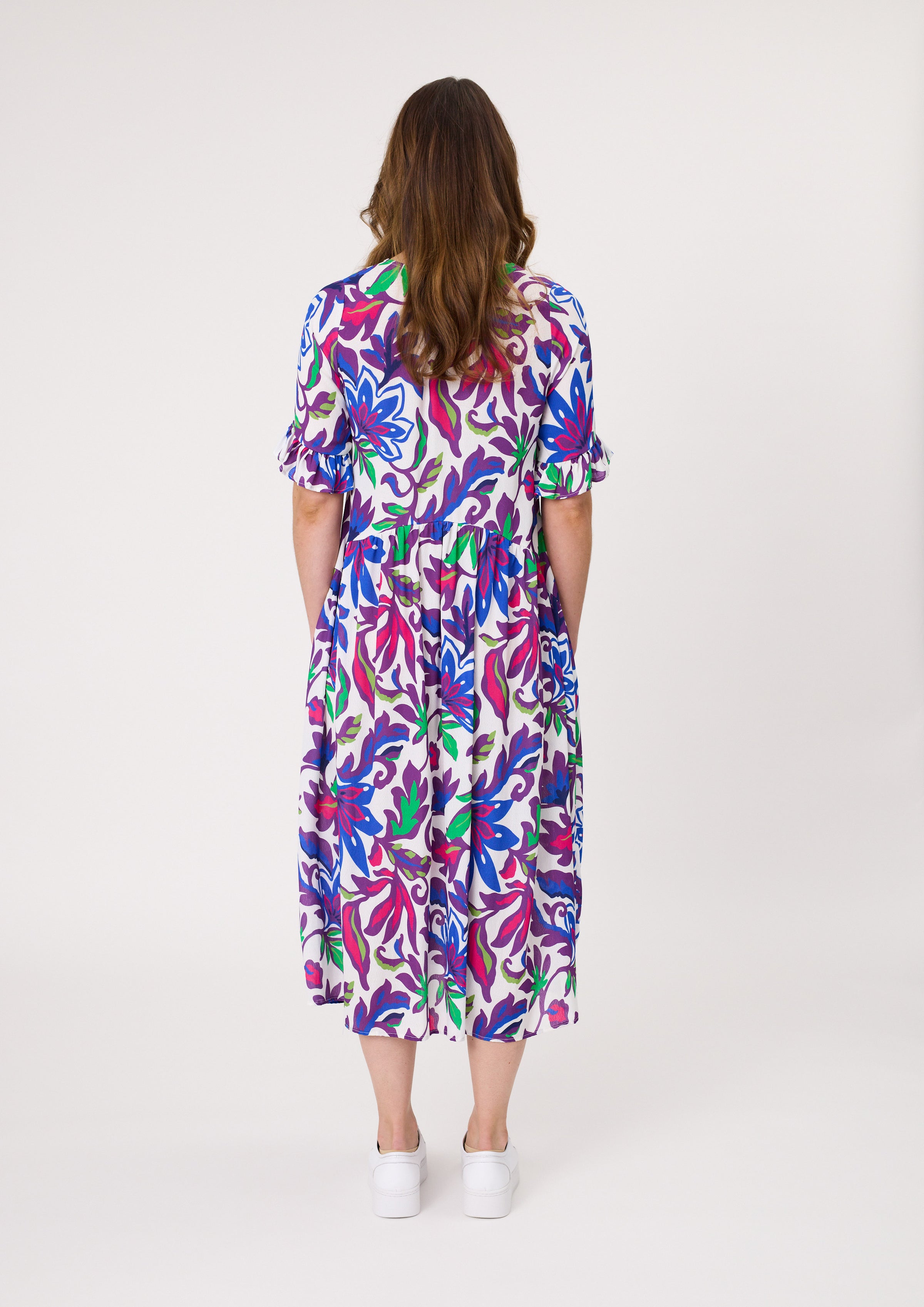 Madonna Dress - Floral Print - LEMON TREE Dress NZ LUMA