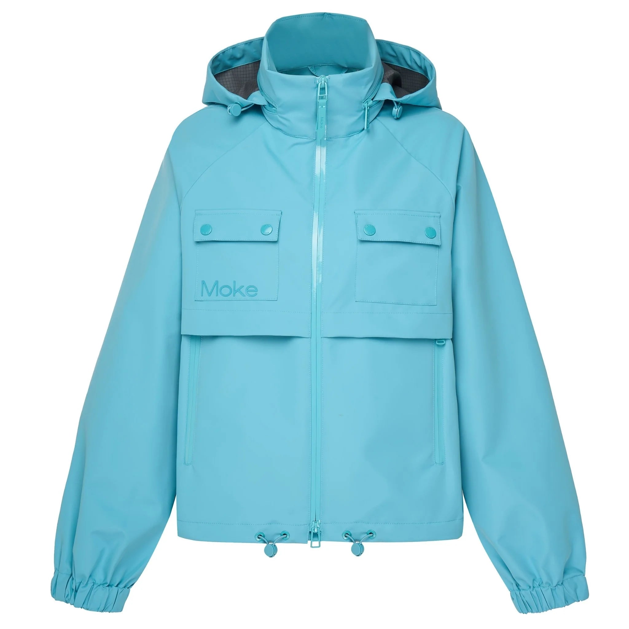 Maggie Women's Rain Coat - Aqua - MOKE Jacket NZ LUMA