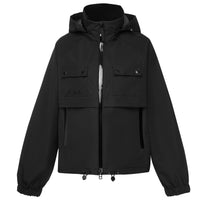 Maggie Women's Rain Coat - Black - MOKE Jacket NZ LUMA