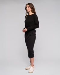 Maple Knit Skirt - Black - VASSALLI Skirt NZ LUMA