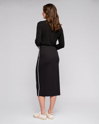 Maple Knit Skirt - Black - VASSALLI Skirt NZ LUMA