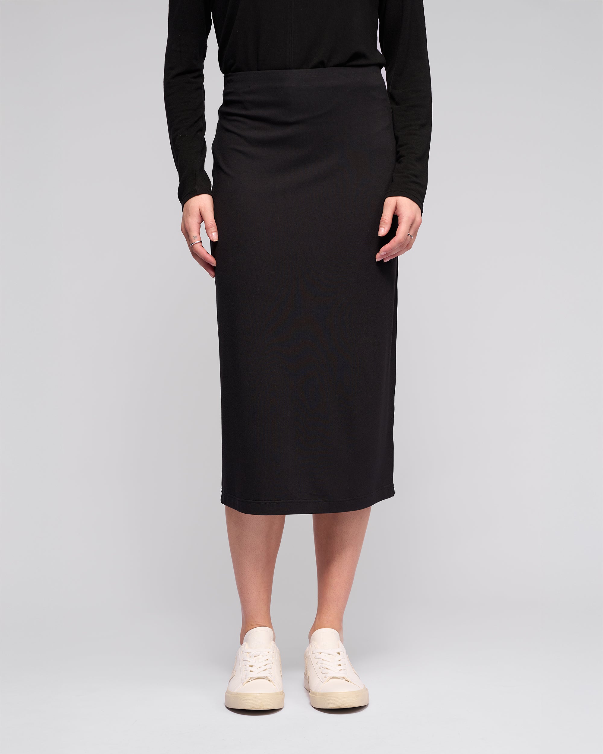 Maple Knit Skirt - Black - VASSALLI Skirt NZ LUMA