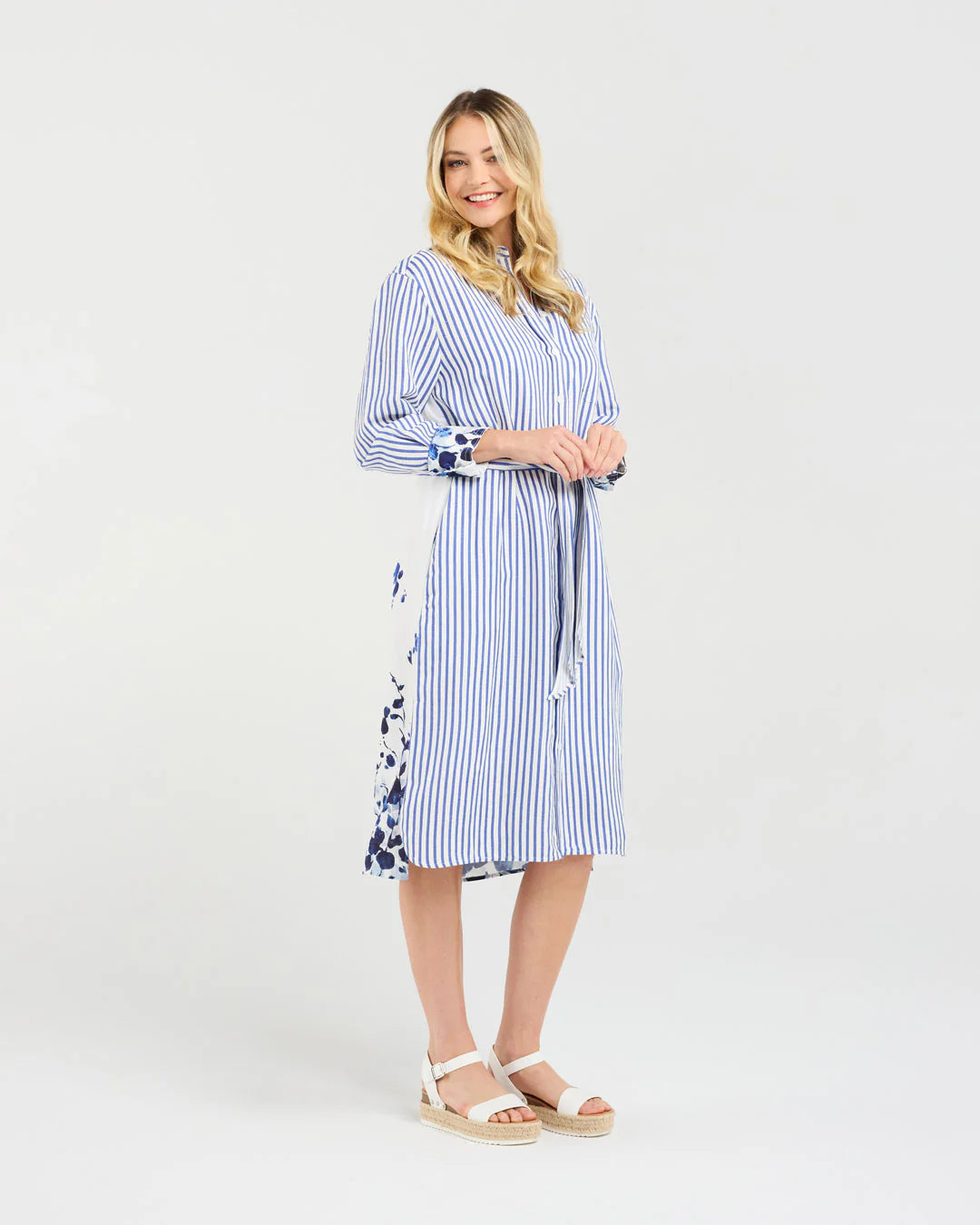 Margot Print Back Shirt Dress - BLACKSTONE Dress NZ LUMA