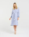 Margot Print Back Shirt Dress - BLACKSTONE Dress NZ LUMA