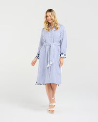 Margot Print Back Shirt Dress - BLACKSTONE Dress NZ LUMA