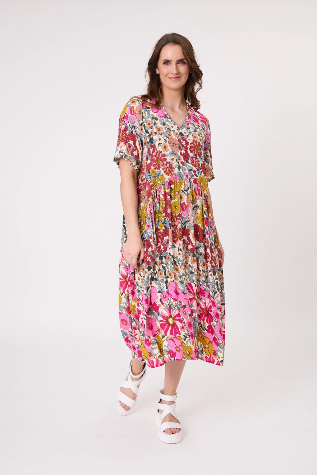 Marissa Dress - Garden Print - LEMON TREE Dress NZ LUMA