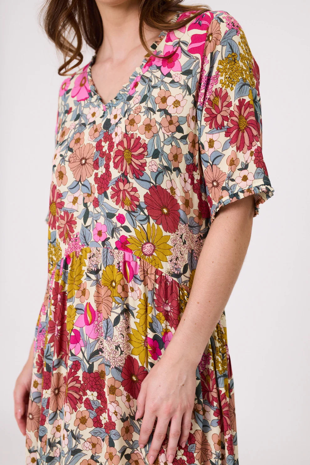 Marissa Dress - Garden Print - LEMON TREE Dress NZ LUMA