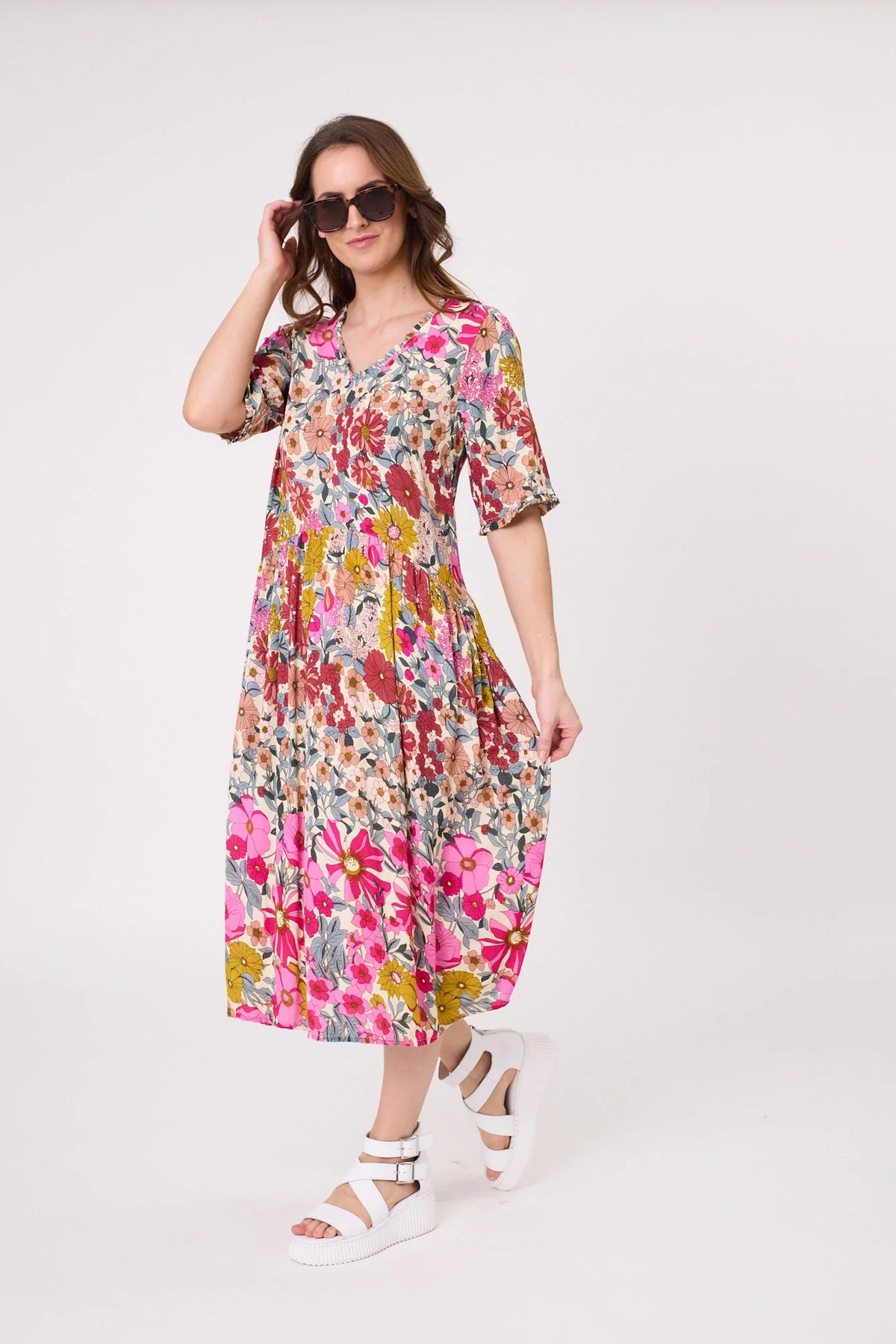 Marissa Dress - Garden Print - LEMON TREE Dress NZ LUMA