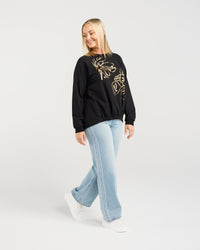 Marissa Jumper - Black - ZAFINA Top NZ LUMA