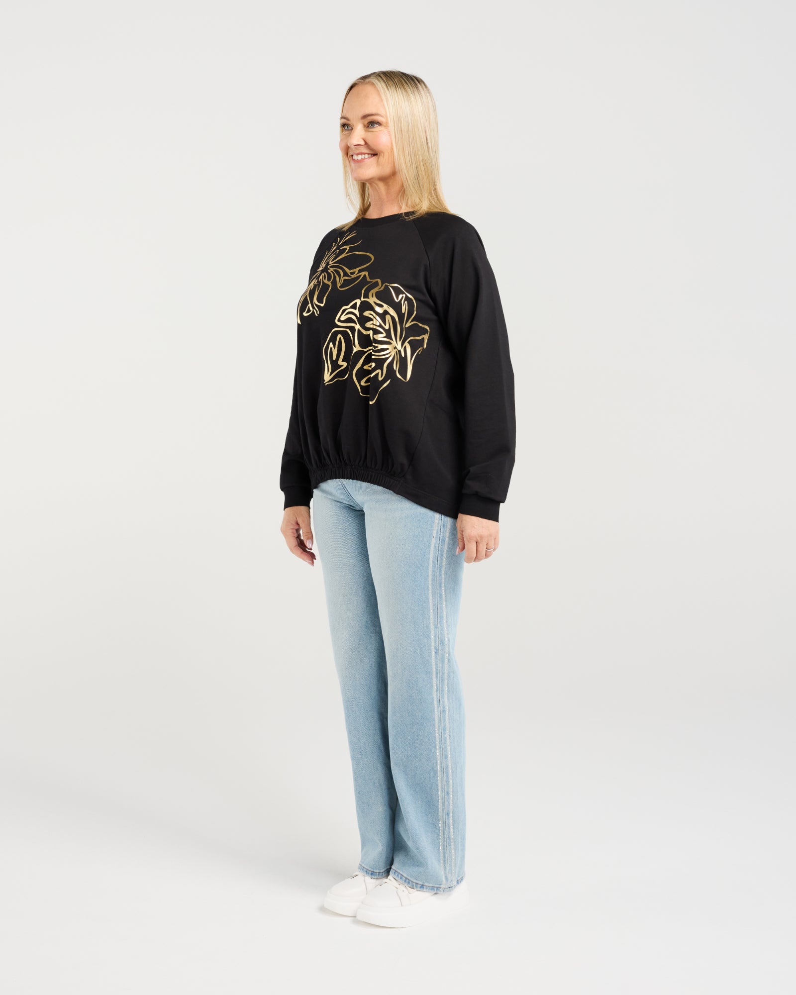 Marissa Jumper - Black - ZAFINA Top NZ LUMA