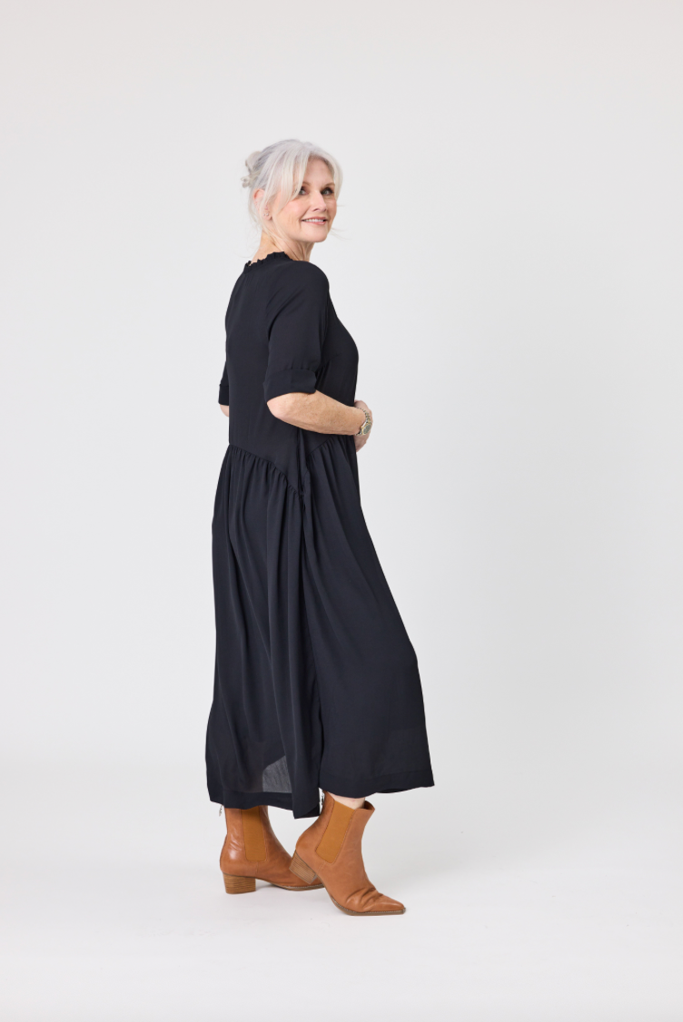 Marja Dress - Black - LEMON TREE Dress NZ LUMA