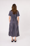 Marta Dress - Navy Stripe - LEMON TREE Dress NZ LUMA