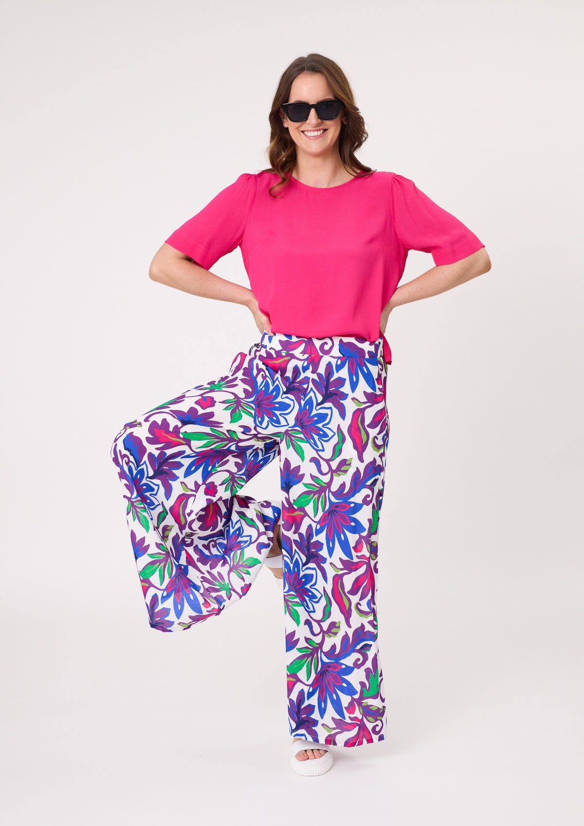 Massima Pant - Floral - LEMON TREE Pant NZ LUMA