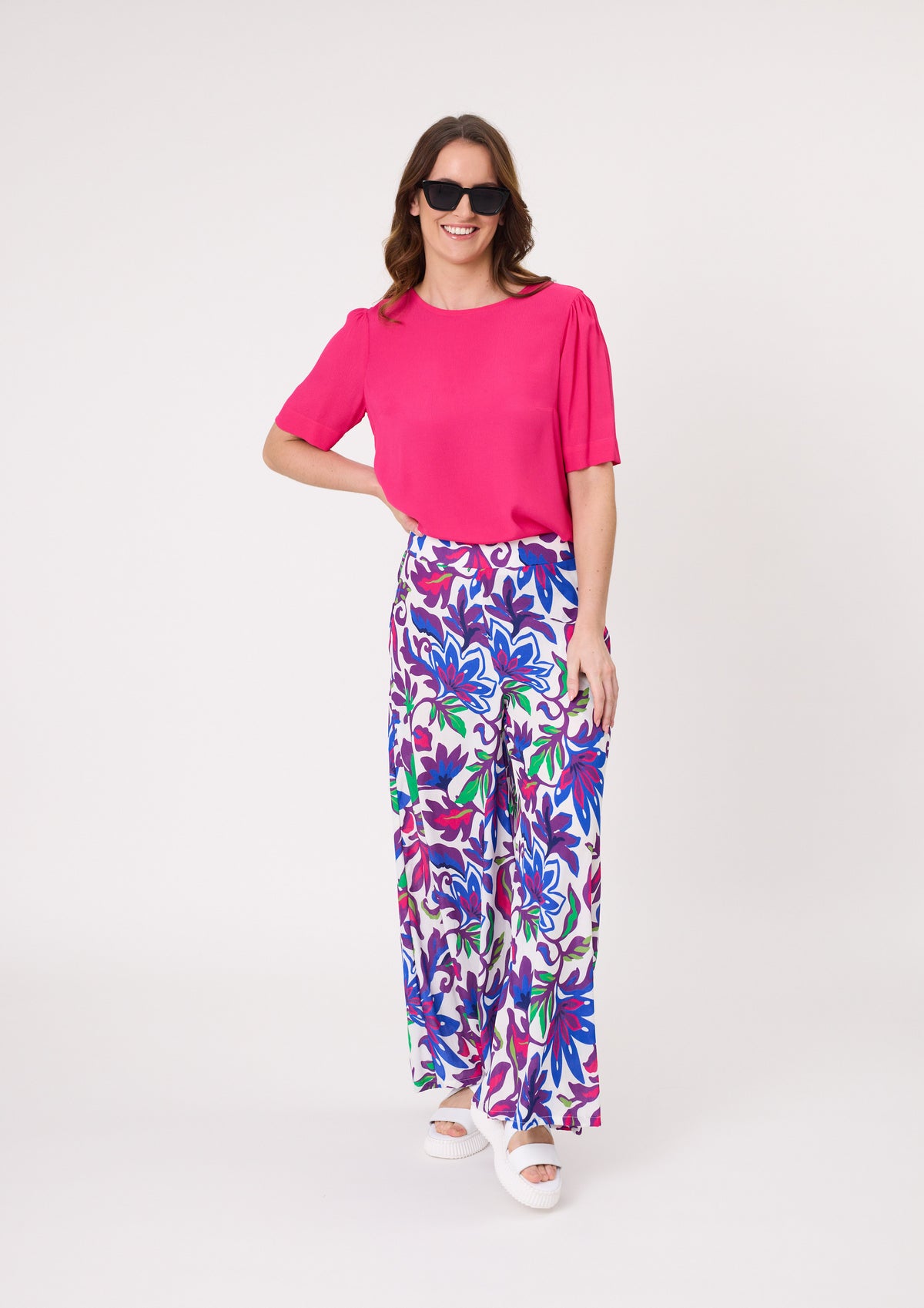 Massima Pant - Floral - LEMON TREE Pant NZ LUMA