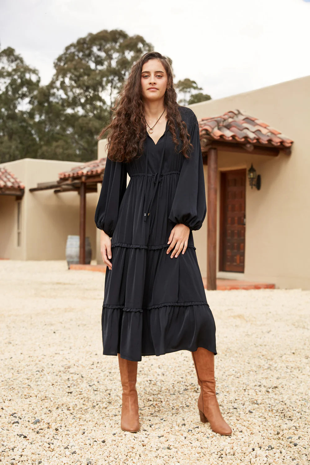 Mayan Tiered Maxi Dress - EB&IVE Dress NZ LUMA