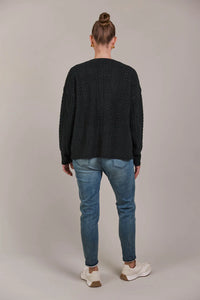 Merano Crop Cardigan - Char - EB&IVE
