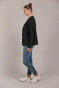 Merano Crop Cardigan - Char - EB&IVE