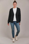 Merano Crop Cardigan - Char - EB&IVE