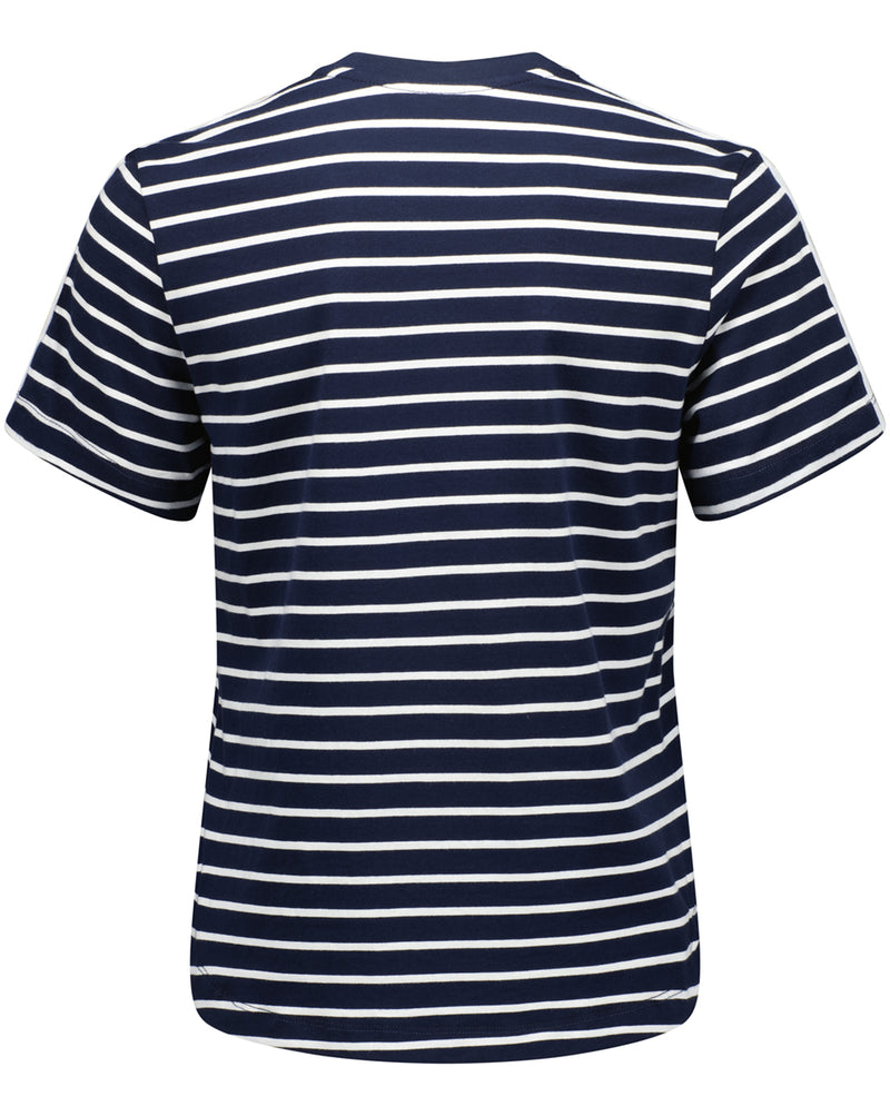 Mia Top - Navy Stripe - LEMON TREE Top NZ LUMA