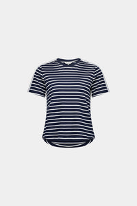 Mia Top - Navy Stripe - LEMON TREE Top NZ LUMA