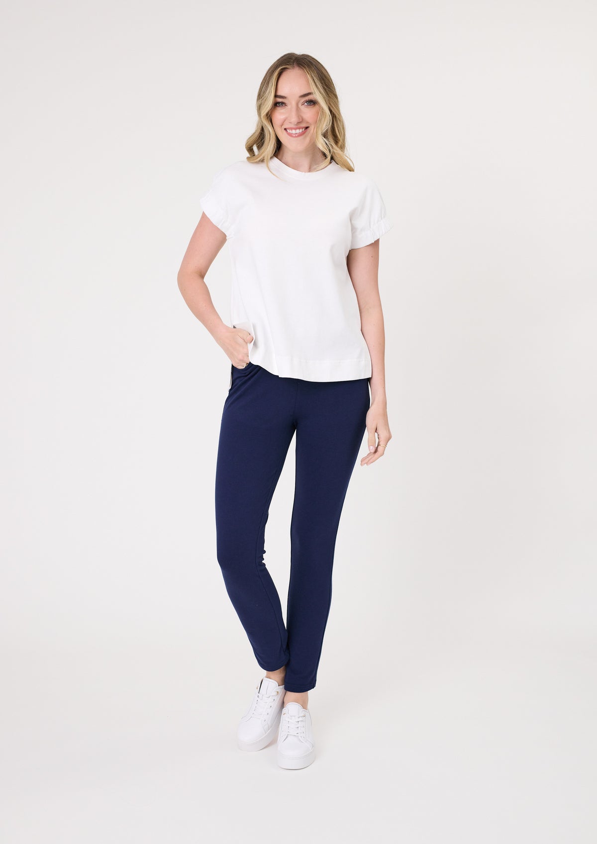 Michaela Tee - White - LEMON TREE Top NZ LUMA