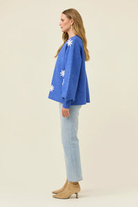 Miru Stitch Flower Jumper - ISLE OF MINE