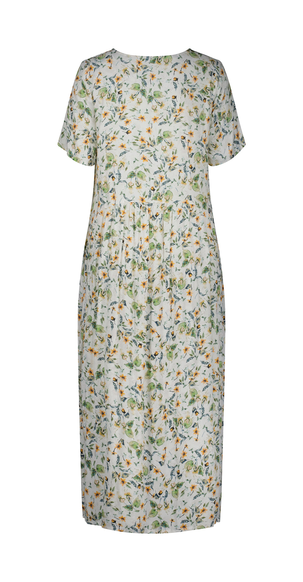 Monroe Dress - Botanical Print - LEMON TREE Dress NZ LUMA