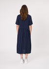 Monroe Dress - Navy Stripe - LEMON TREE Dress NZ LUMA