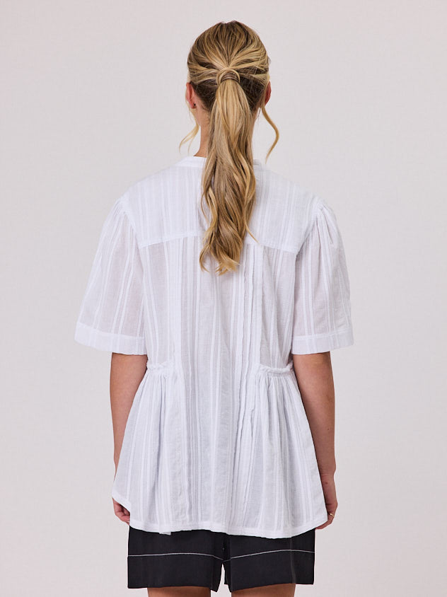 NAVY & CO  -  Daisy Girl Shirt - White