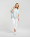 Nikita Top - Pastel Teal Stripe - SEDUCE Top NZ LUMA