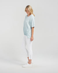 Nikita Top - Pastel Teal Stripe - SEDUCE Top NZ LUMA