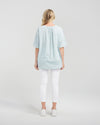 Nikita Top - Pastel Teal Stripe - SEDUCE Top NZ LUMA