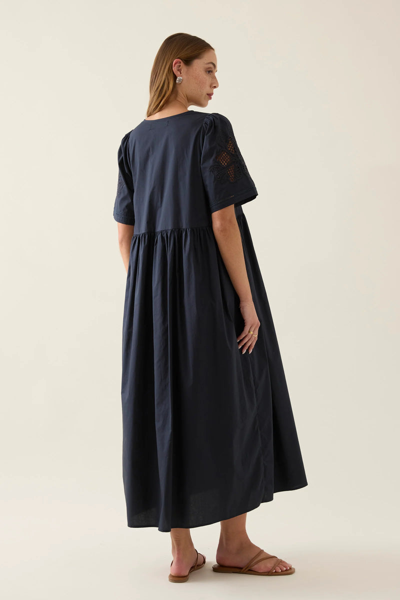 Nilsa Dress - Navy - ISLE OF MINE Dress NZ LUMA