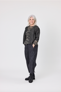 Nina Jacket - Black Denim - LEMON TREE Jacket NZ LUMA