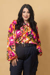 Nova Shirt - Orange Floral - CHARLO
