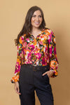 Nova Shirt - Orange Floral - CHARLO