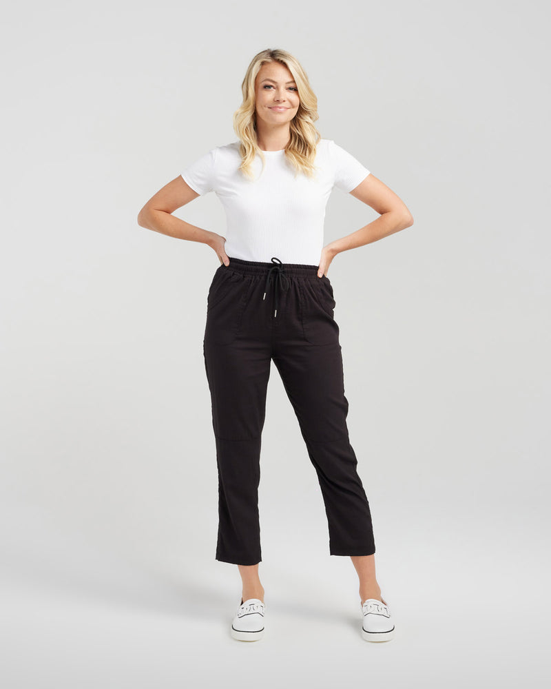 Page Pant - Black - ZAFINA Pant NZ LUMA