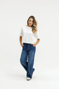 Palazzo Jeans - Blue Wash - HOME LEE Pant NZ LUMA