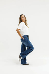 Palazzo Jeans - Blue Wash - HOME LEE Pant NZ LUMA