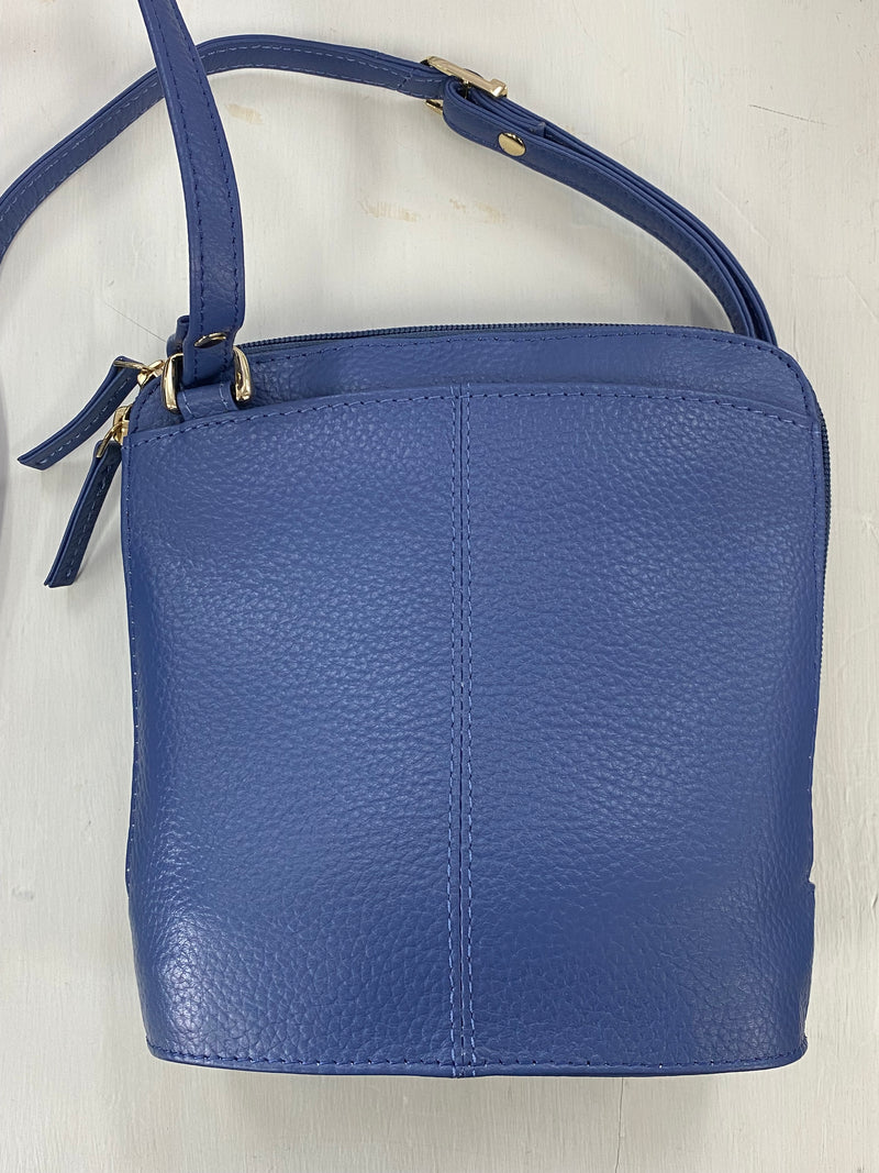 Paris Petite Leather Handbag - BARON Accessories French blue NZ LUMA