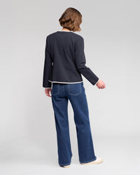 Pier Jacket - Ink/White - VASSALLI Jacket NZ LUMA