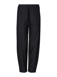 Pinstripe Ponte Barrel Pant - Navy/White - MARCO POLO Pant NZ LUMA