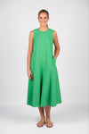 Plain Long Sleeveless Dress - Clover - VASSALLI Dress NZ LUMA