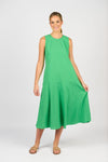 Plain Long Sleeveless Dress - Clover - VASSALLI Dress NZ LUMA