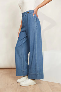 Playa Pant - Denim - Eb&Ive Pant NZ LUMA