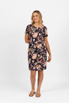 Printed Lightweight Fitted Dress - Freya - VASSALLI Dress NZ LUMA