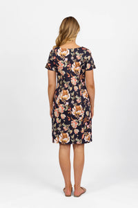 Printed Lightweight Fitted Dress - Freya - VASSALLI Dress NZ LUMA