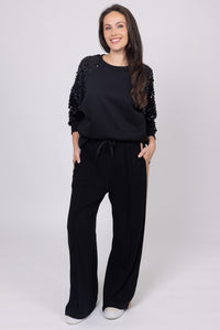 Rachel Pant - Black - CHARLO Pant NZ LUMA