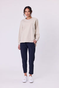 Ravel Tie Sweat - NAVY & CO TOPS NZ LUMA